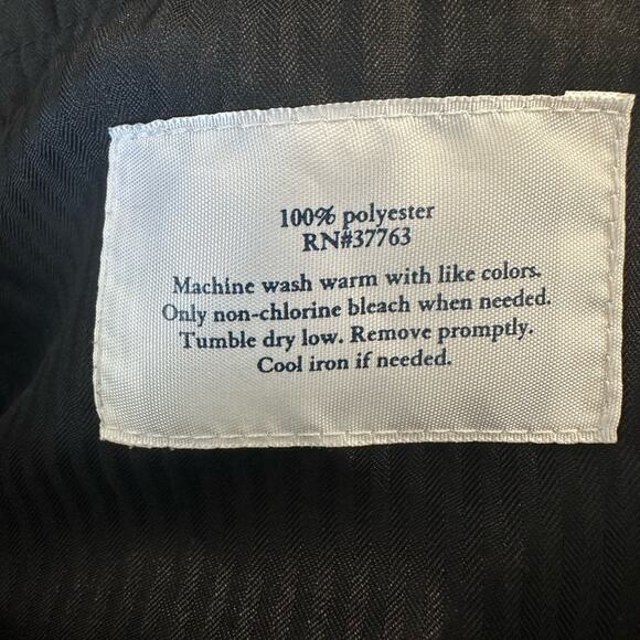 Mens Croft & Barrow Classic Black Trousers/Slacks - Picture 10 of 10